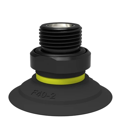 0101576ɁPSuction cup F40-2 Nitrile-PVC,G3/8 male,with mesh filter and dual flow control valve-ɁPɁհl(f)