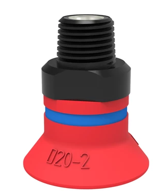 0101234ɁPSuction cup D20-2 Silicone, 1/8NPT male, with dual flow control valve-ɁPɁհl(f)piabP