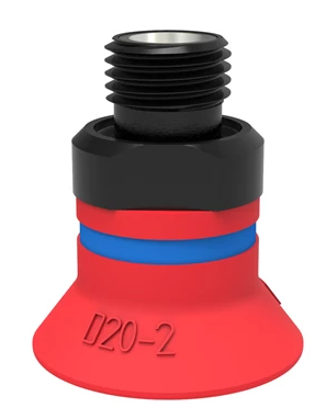 0101227ɁPSuction cup D20-2 Silicone, G1/8male, with mesh filter-ɁPɁհl(f)piabP