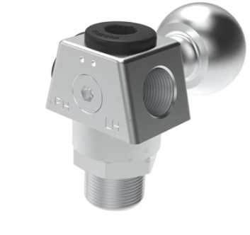 0210548ɁPSuction cup holder - Ball joint - LH/RH - 3/8 NPT M - 1/4 NPT F - 1/8 NPSF-ɁPɁհl(f)